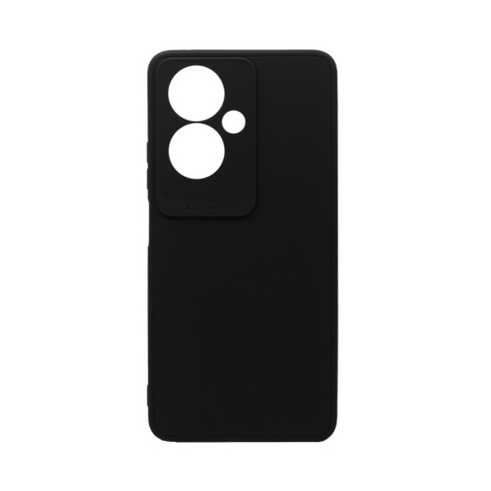 Soft Silicone Case with Camera Shield for Oppo Reno11 F Black